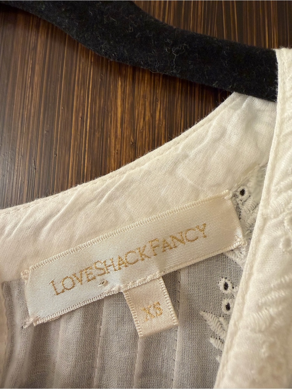 LOVESHACKFANCY Lorelei White Lace Tiered Mini Dress - Picture 9 of 9